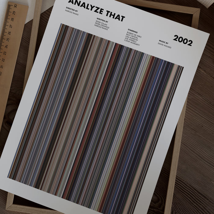 Analyze That Movie Barcode Poster