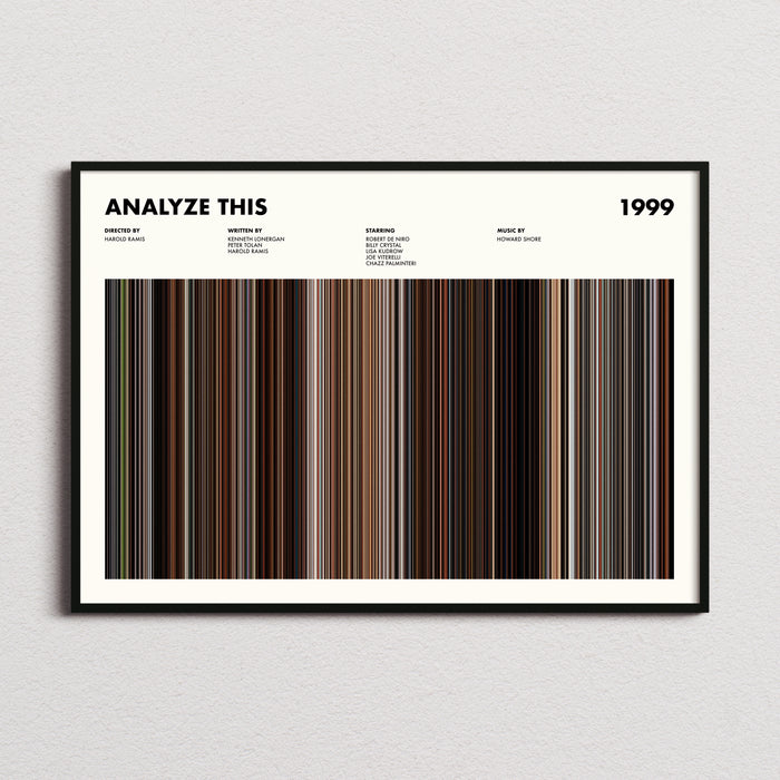 Analyze This Movie Barcode Poster