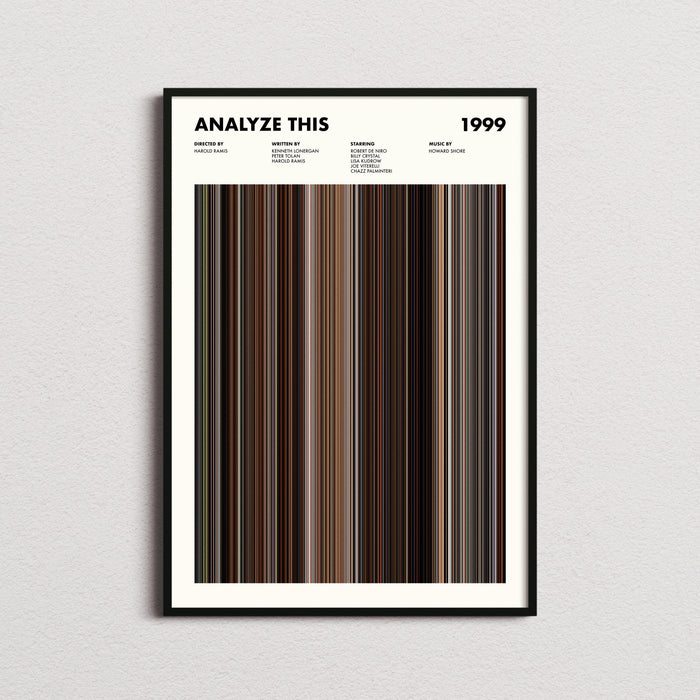 Analyze This Movie Barcode Poster