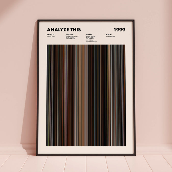 Analyze This Movie Barcode Poster