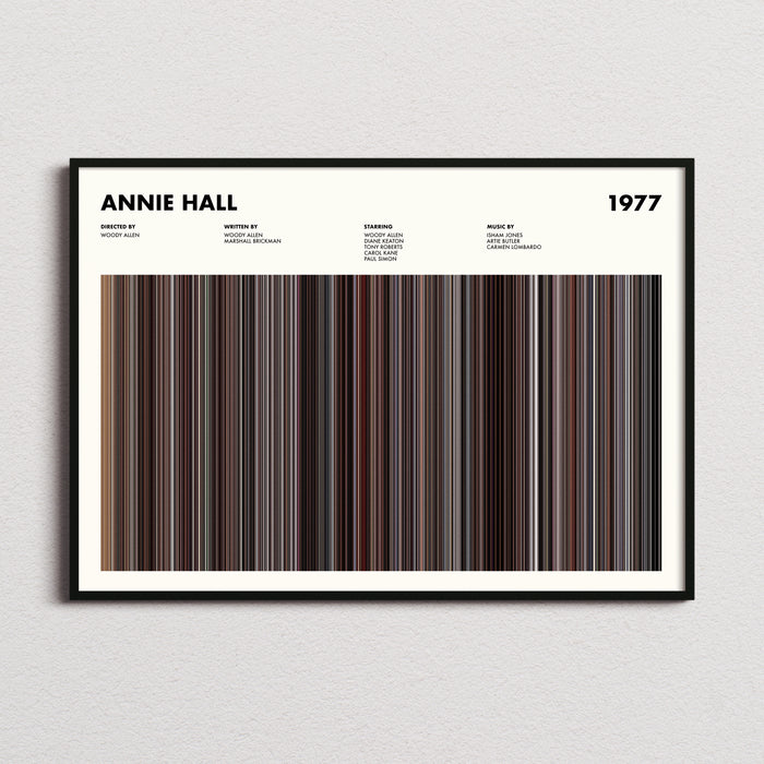 Annie Hall Movie Barcode Poster