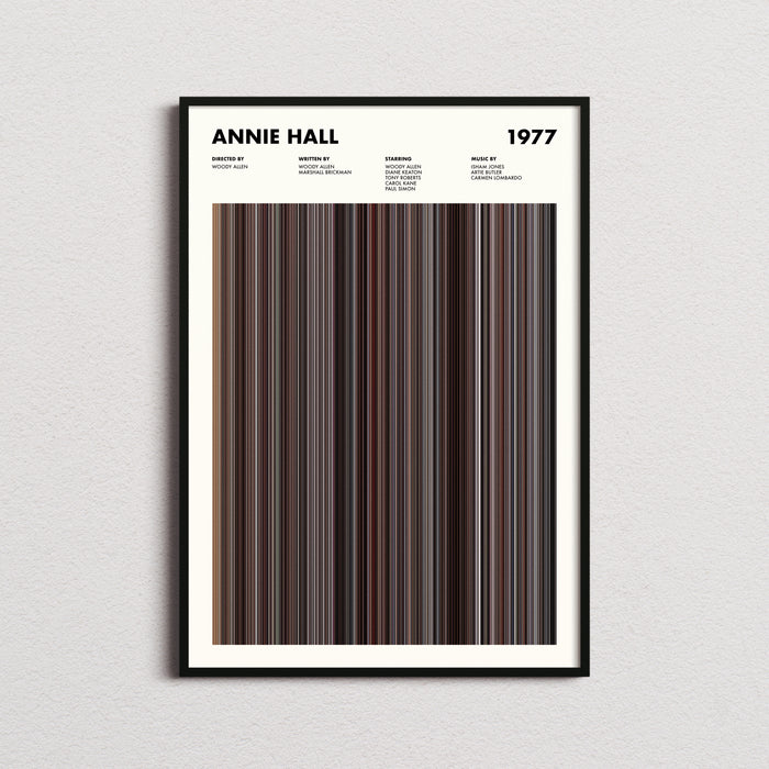 Annie Hall Movie Barcode Poster