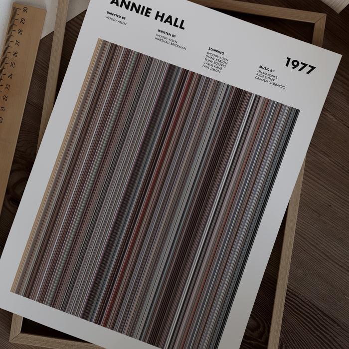 Annie Hall Movie Barcode Poster