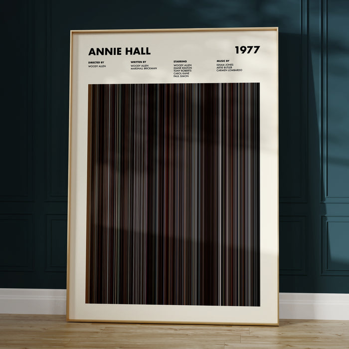 Annie Hall Movie Barcode Poster