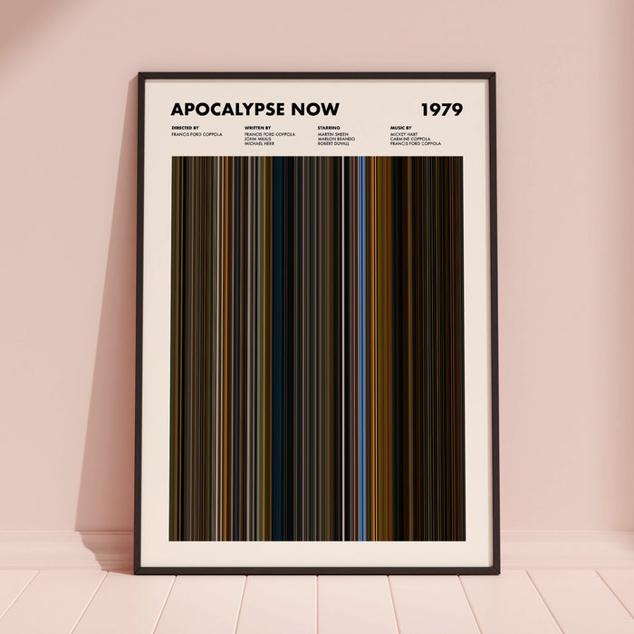 Apocalypse Now Movie Barcode Poster