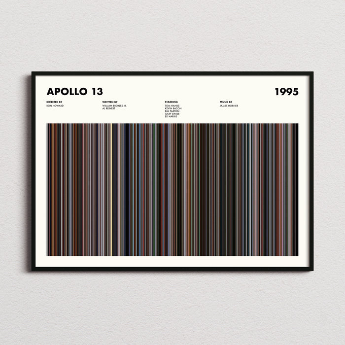 Apollo 13 Movie Barcode Poster