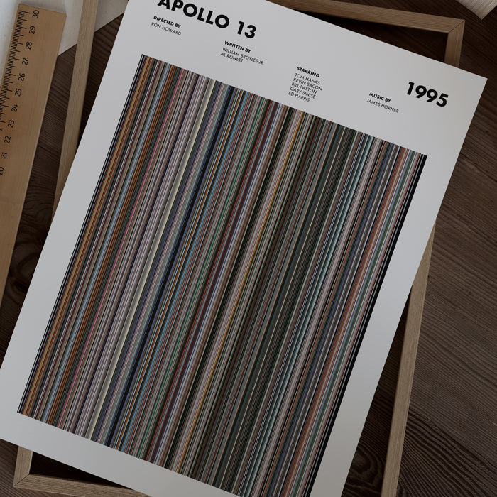 Apollo 13 Movie Barcode Poster