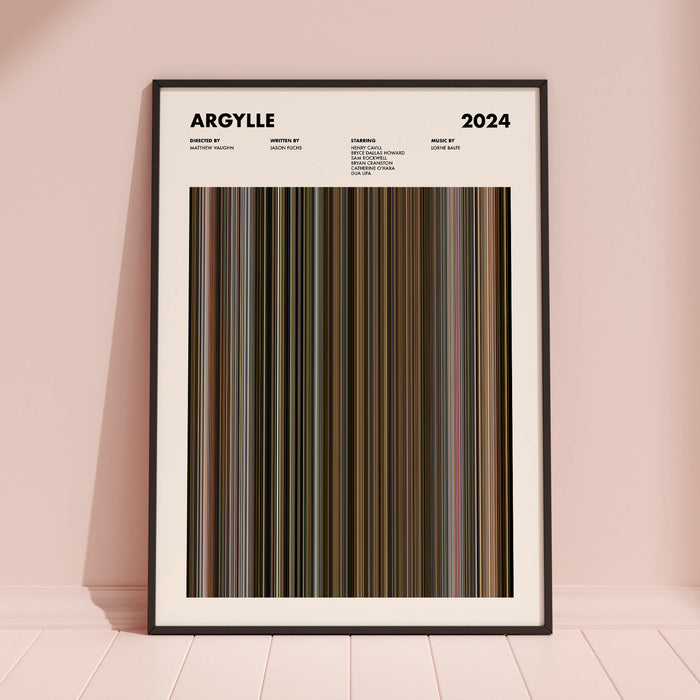 Argylle Movie Barcode Poster