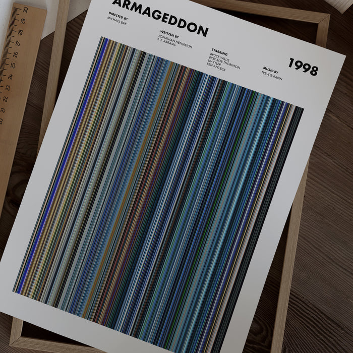 Armageddon Movie Barcode Poster
