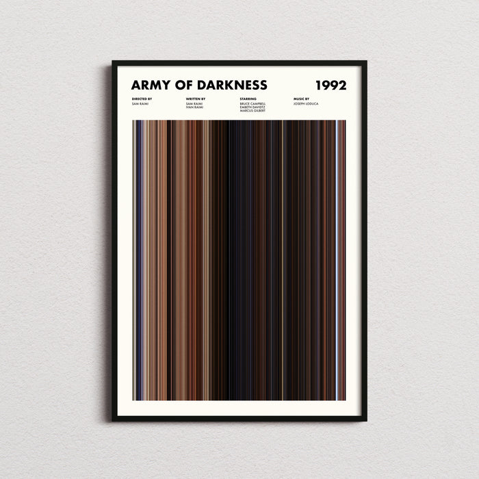 Army of Darkness Movie Barcode Poster