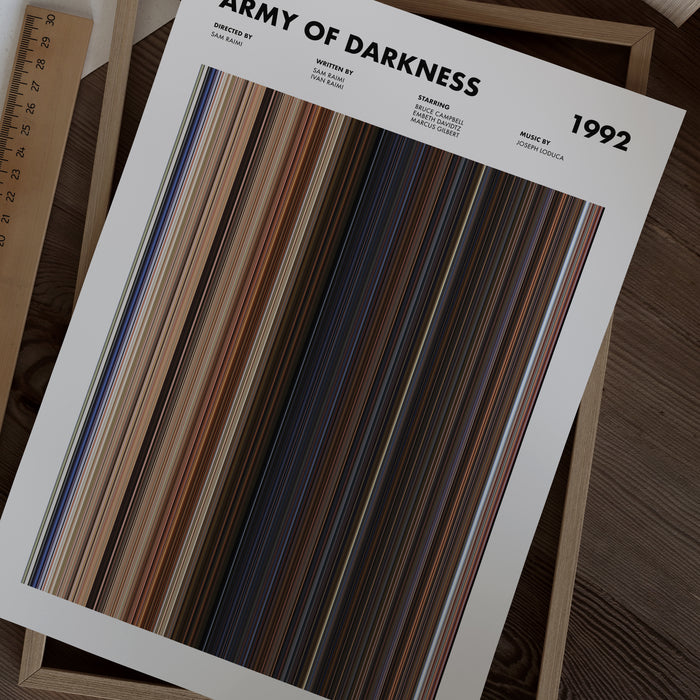 Army of Darkness Movie Barcode Poster