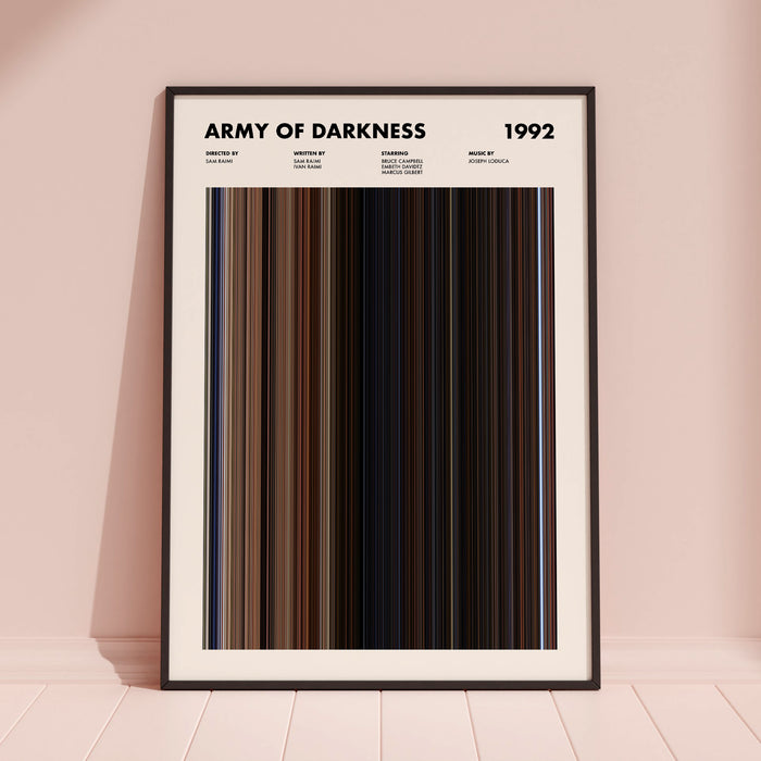 Army of Darkness Movie Barcode Poster