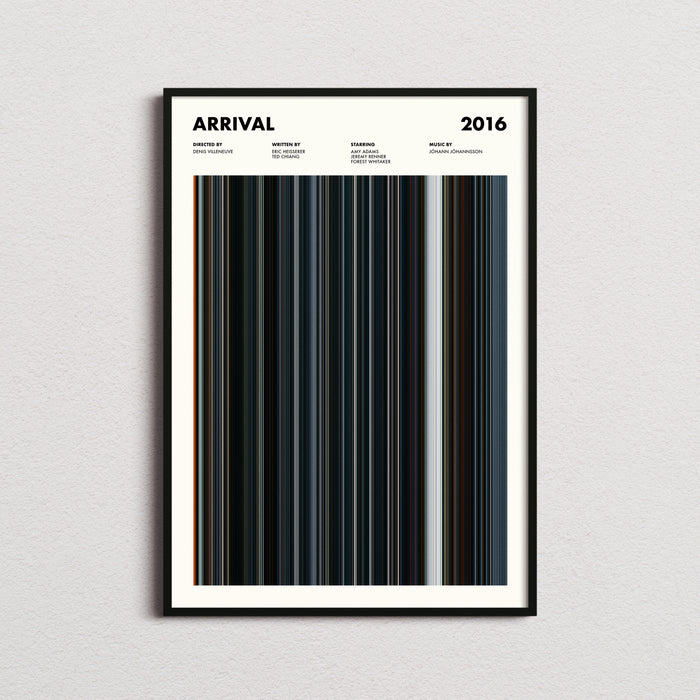 Arrival Movie Barcode Poster