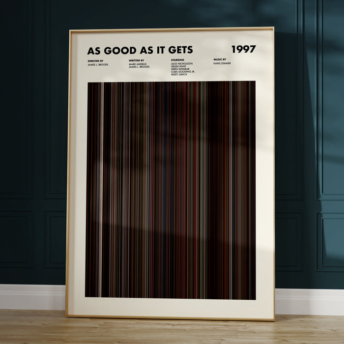 As Good As It Gets Movie Barcode Poster