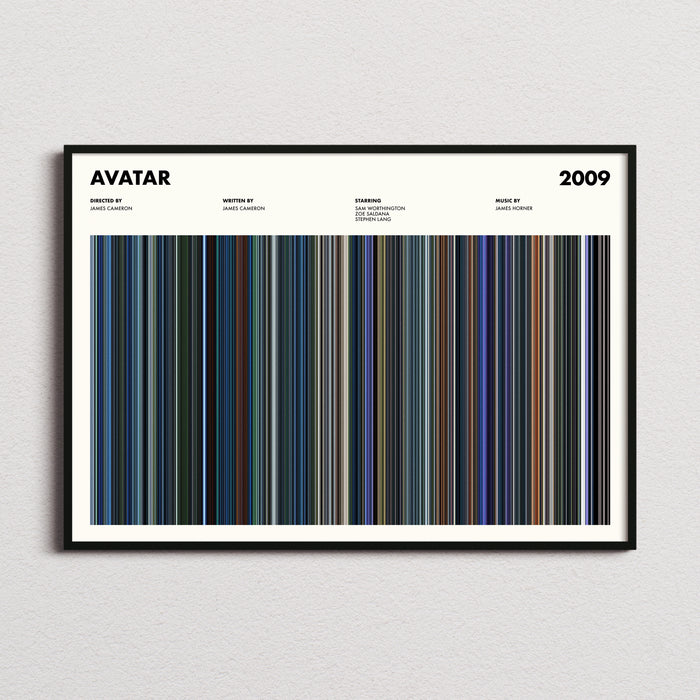 Avatar Movie Barcode Poster