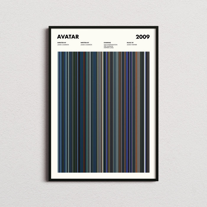 Avatar Movie Barcode Poster