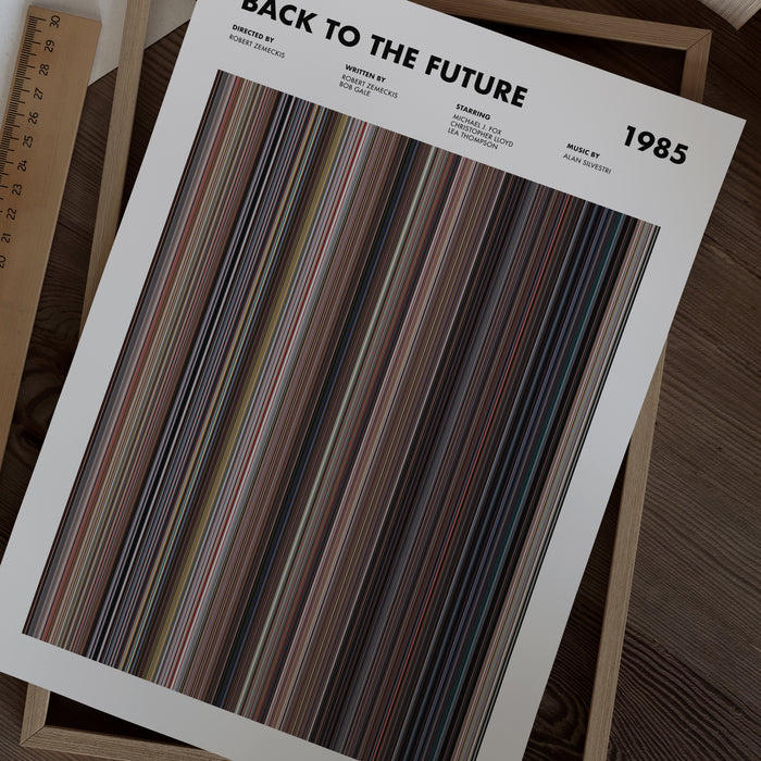 Back To The Future Movie Barcode Poster