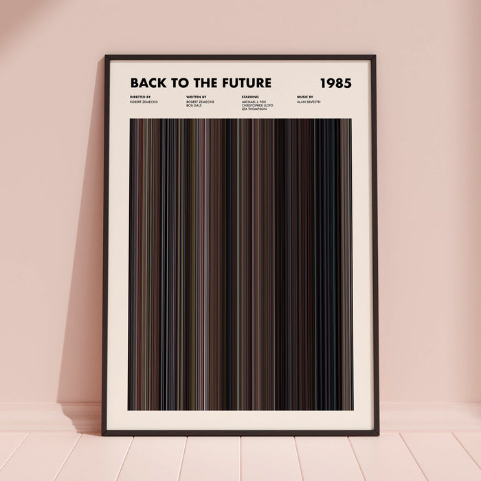 Back To The Future Movie Barcode Poster