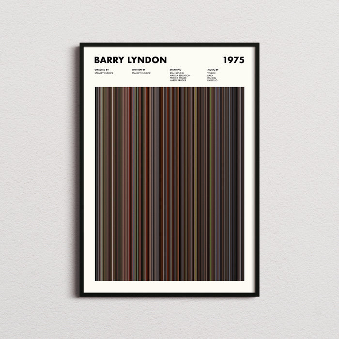 Barry Lyndon Movie Barcode Poster