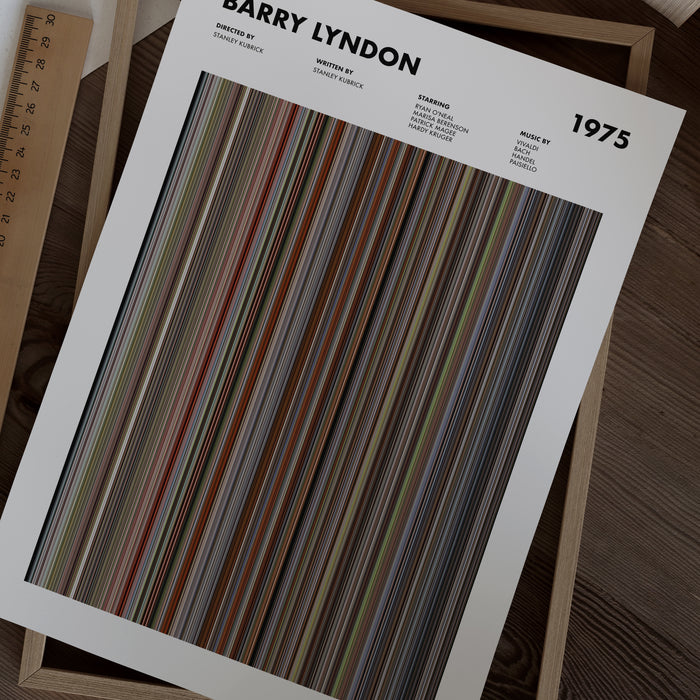 Barry Lyndon Movie Barcode Poster