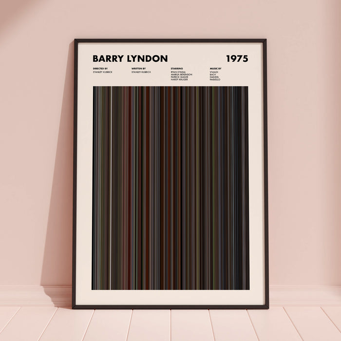 Barry Lyndon Movie Barcode Poster