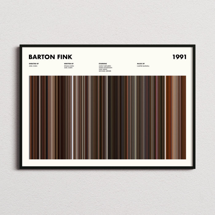 Barton Fink Movie Barcode Poster