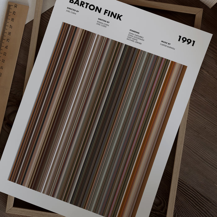 Barton Fink Movie Barcode Poster