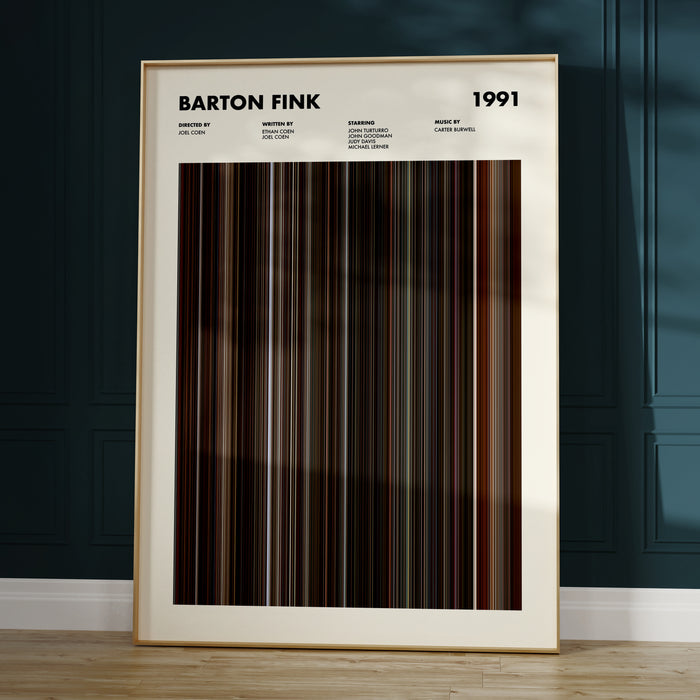 Barton Fink Movie Barcode Poster