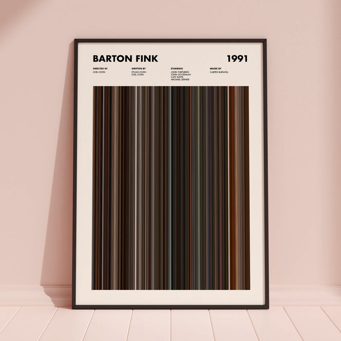 Barton Fink Movie Barcode Poster