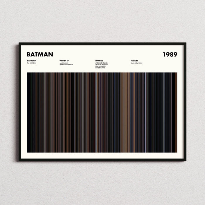 Batman Movie Barcode Poster