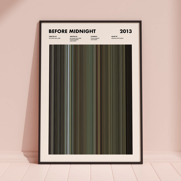 Before Midnight Movie Barcode Poster