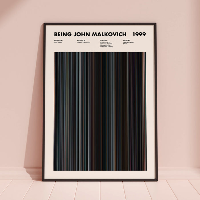 Being John Malkovich Movie Barcode Poster