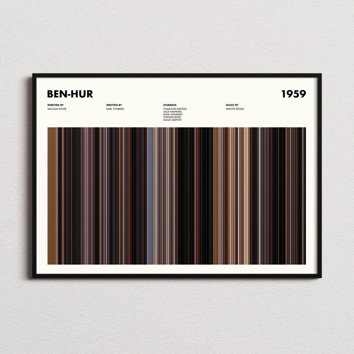 Ben-Hur Movie Barcode Poster