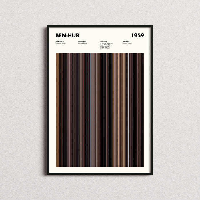 Ben-Hur Movie Barcode Poster