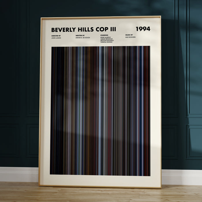 Beverly Hills Cop 3 Movie Barcode Poster