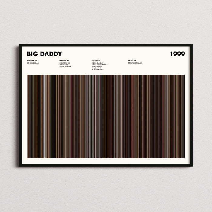 Big Daddy Movie Barcode Poster