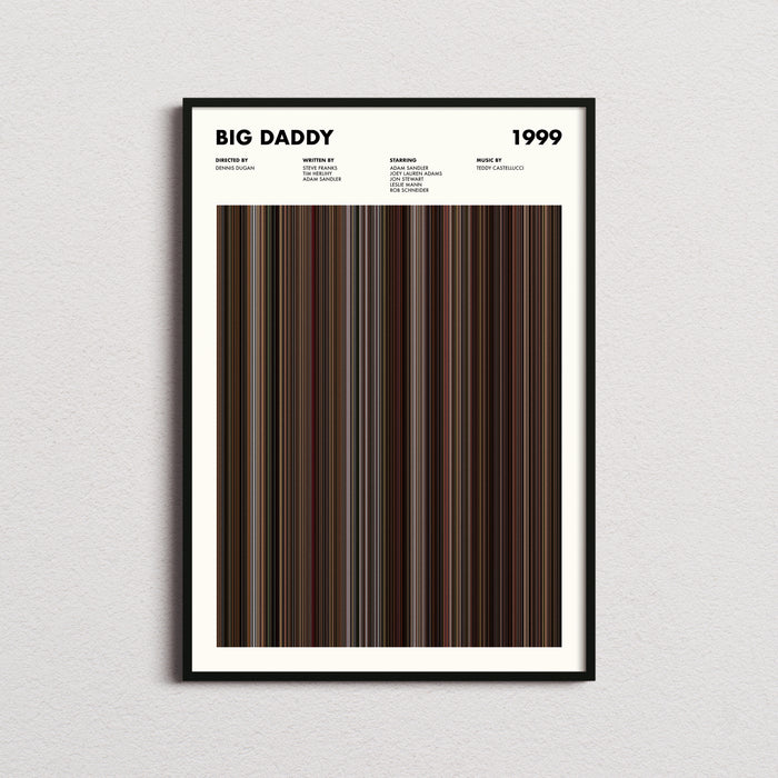 Big Daddy Movie Barcode Poster