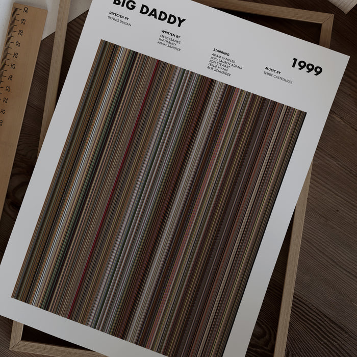 Big Daddy Movie Barcode Poster