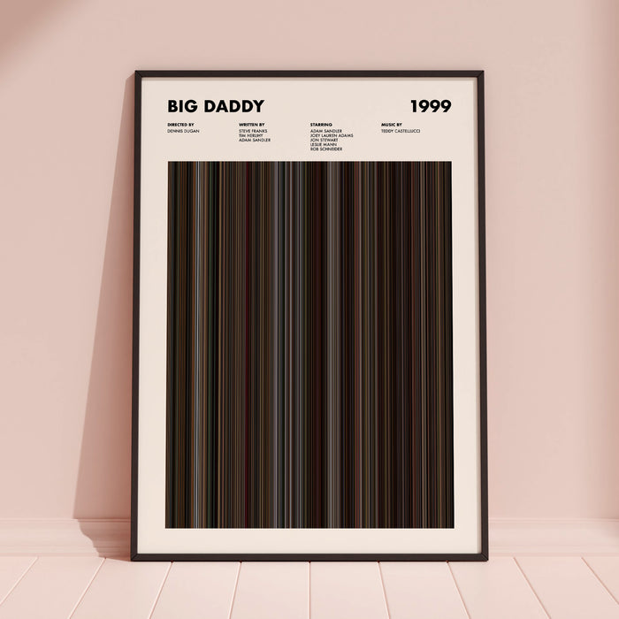 Big Daddy Movie Barcode Poster