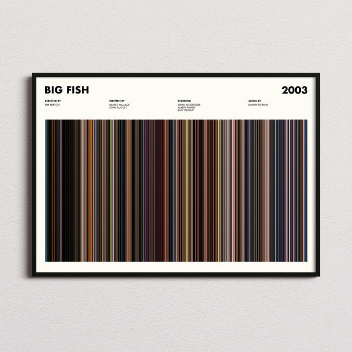 Big Fish Movie Barcode Poster