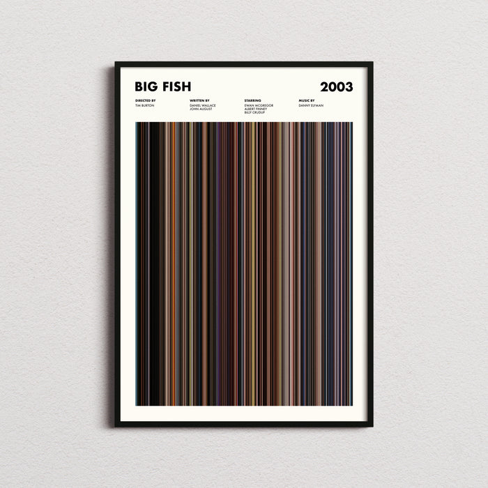 Big Fish Movie Barcode Poster