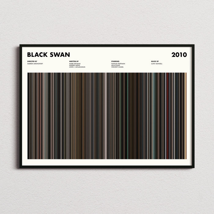 Black Swan 2010 Movie Barcode Poster