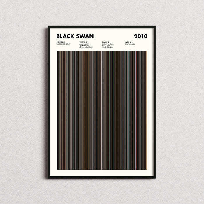 Black Swan 2010 Movie Barcode Poster