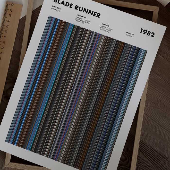 Blade Runner 1982 Movie Barcode Poster