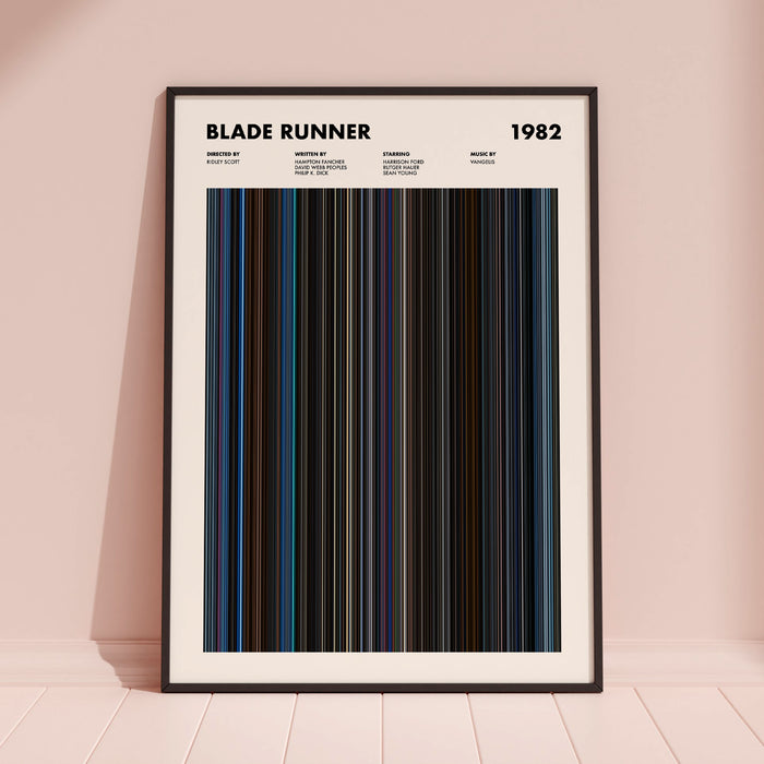 Blade Runner 1982 Movie Barcode Poster