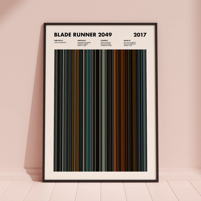 Blade Runner 2049 Movie Barcode Poster