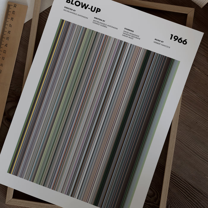Blow-Up Movie Barcode Movie Barcode Poster