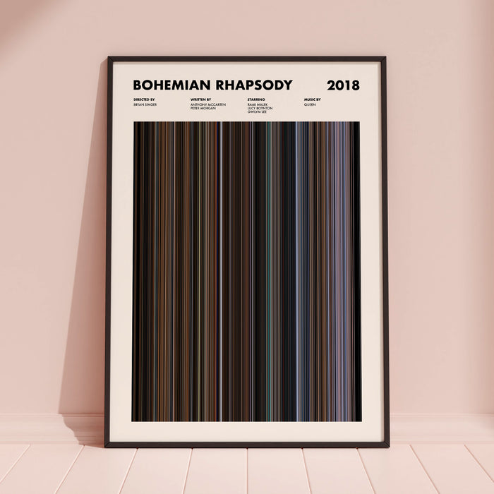 Bohemian Rhapsody Movie Barcode Poster