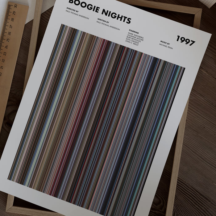 Boogie Nights Movie Barcode Poster