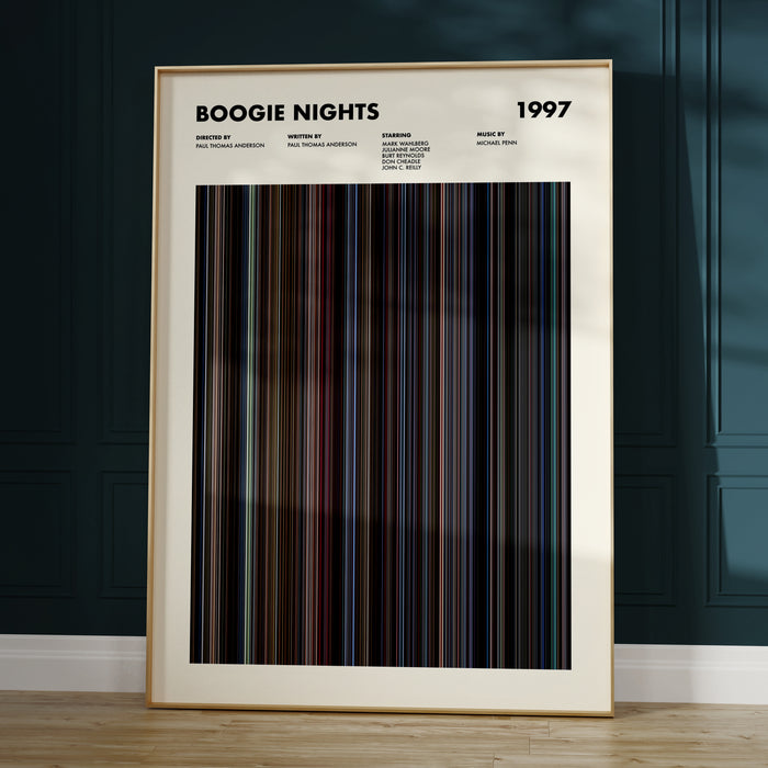 Boogie Nights Movie Barcode Poster